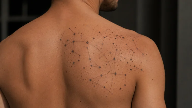 constellation small tattoo for men