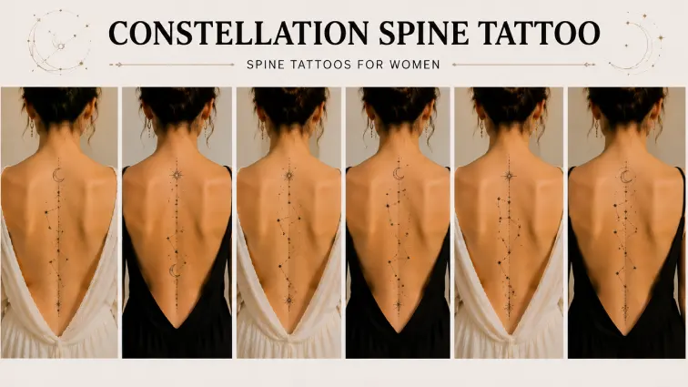 constellation spine tattoos