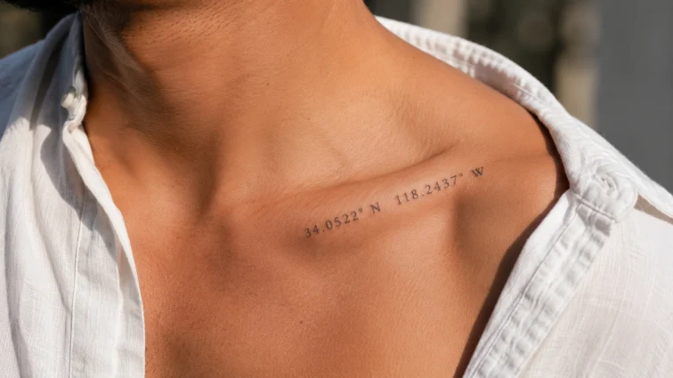 coordinates small tattoos for men