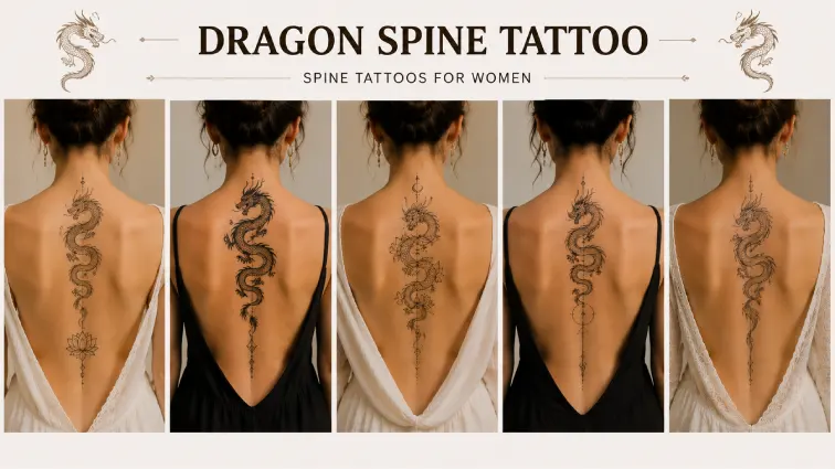 dragon spine tattoos