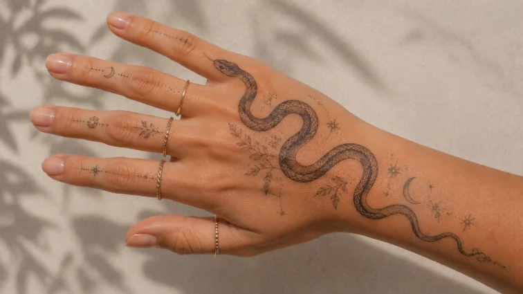 snake and serpent tattoos