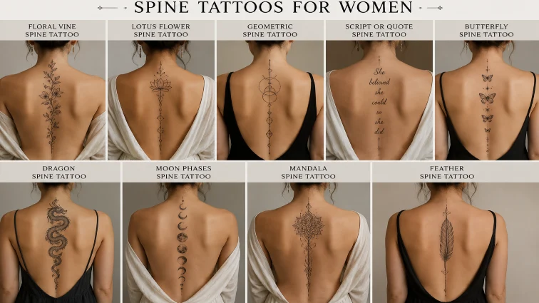 spine tattoos for women