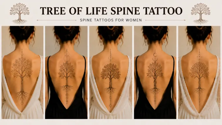 tree of life spine tattoos